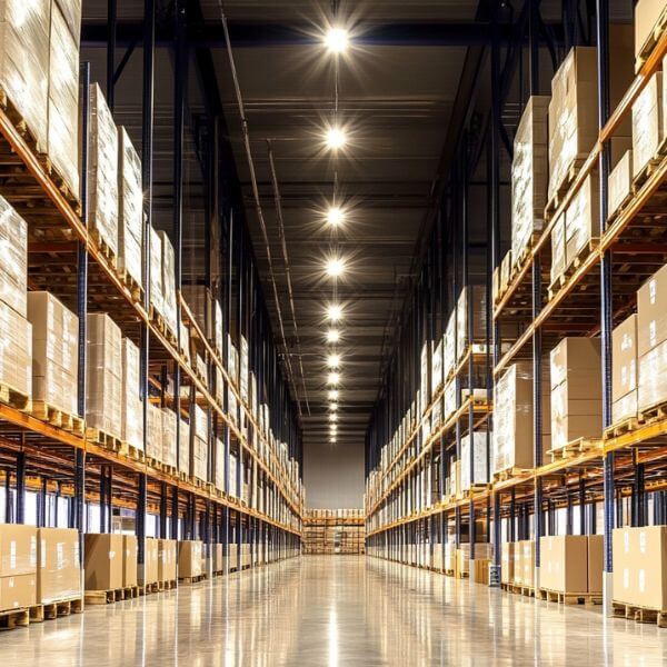 ÉCLAIRAGE ENTREPÔT LOGISTIQUE CEE